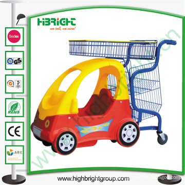 Shopping Mall Children Push Cart with Baby Car